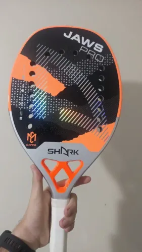 RAQUETE DE BEACH TENNIS SHARK JAW'S PRO - NUNCA USADO