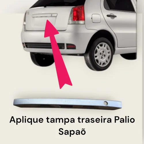 Aplique Tampa traseira Palio Sapaõ 06/16
