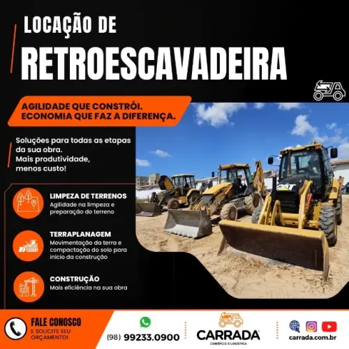 Locação Retroescavadeira