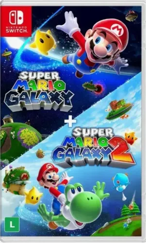 Mario galaxy 1+2 jogo novo lacrado nintendo switch