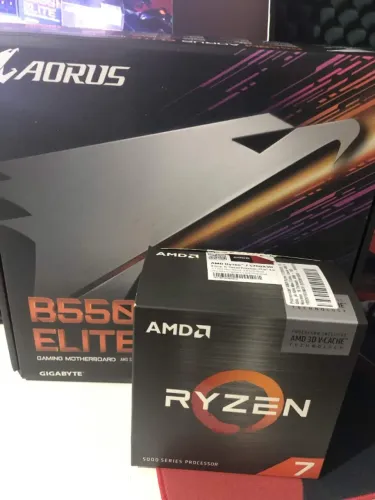 KIT AM4 Ryzen 7 5700X3D + 16GB + B550M AORUS ELITE REV 1.3