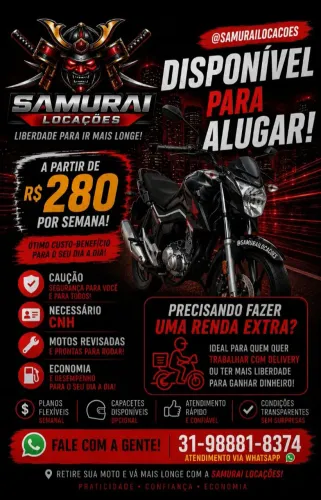 Locação de motos 