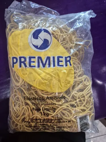 Elastico amarelo ( ligas) 1 kg - 1200 unidades.