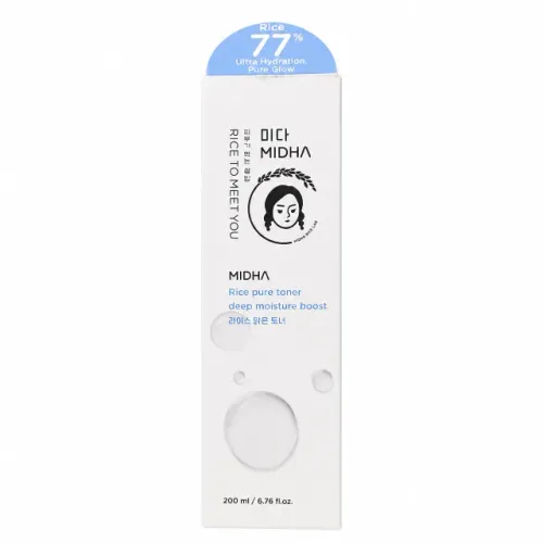 MIDHA Rice Pure Toner 200 ml - Tonico de Arroz Novo
