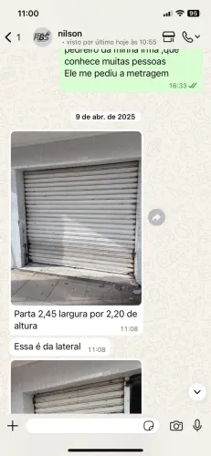 Vendo Porta de enrolar de Aço-Ponto Comercial