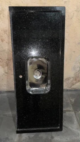 Pia de Cozinha Granito Preto Ubatuba 150x60 + Cuba Inox