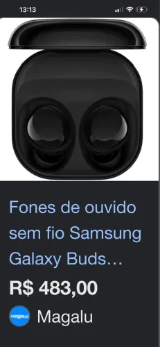 Vendo fone Samsung galáxy Buda Core