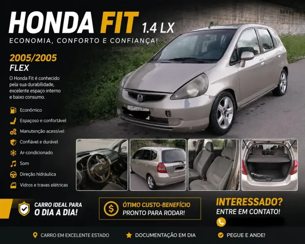Honda Fit LX 1.4/ 1.4 Flex 8v/16v 5P Mec. 2004