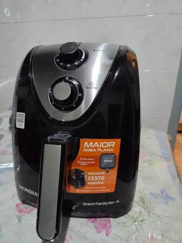Fritadeira airfryer Grand Family Inox 5l Afn-50-bi 220v Preto