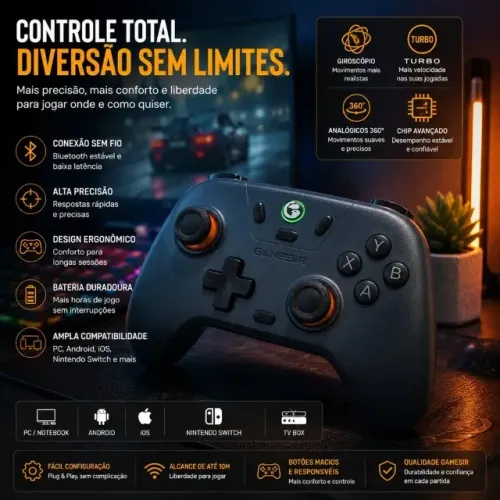 Controle Gamesir Nova Lite (novo na caixa)