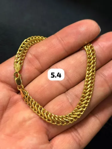 Pulseira Lacraia de ouro 5.4g 18k procedência garantia eterna