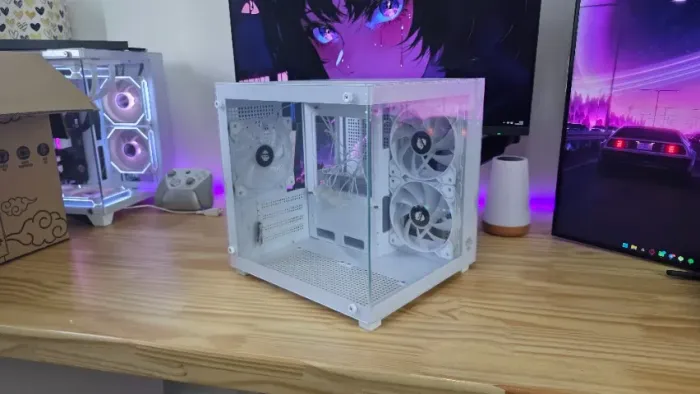 Gabinete gamer NOVO gamer ninja com FANS
