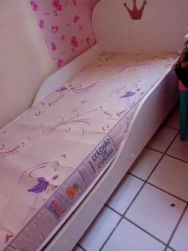 CAMA E COLCHÃO INFANTIL ORTOBOM