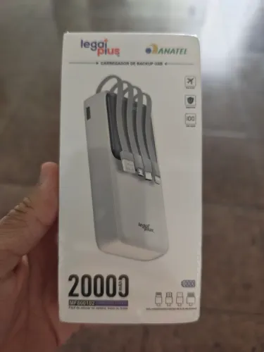 Carregador portátil 20000 mah Lacrado