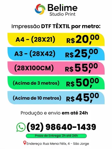 Impressão DTF textil