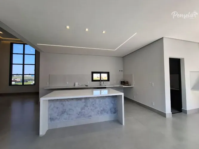 Indaiatuba - Casa nova a venda 3 Suítes com piscina em condomínio fechado