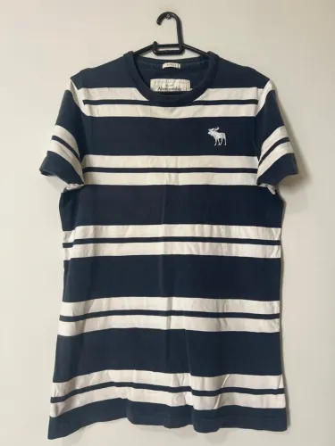 camiseta abercrombie&fitch listrada muscle m