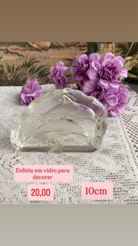 Enfeite em vidro para decorar 10cm