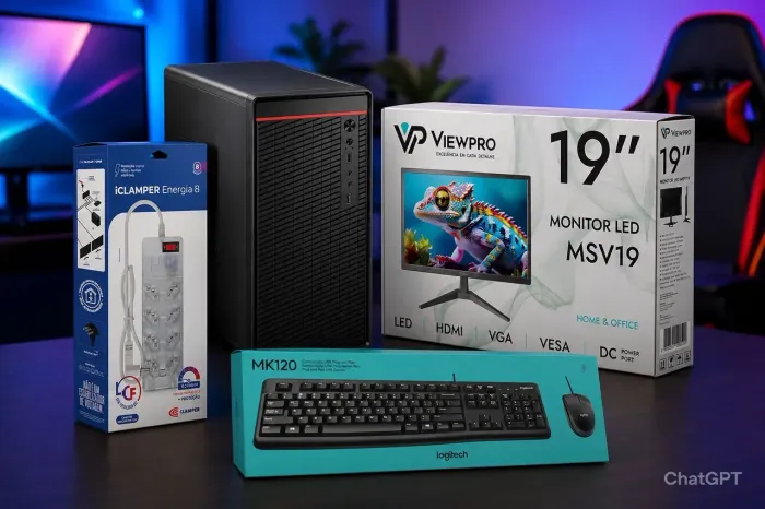 Computador Completo para comércio. Novo, Lacrado