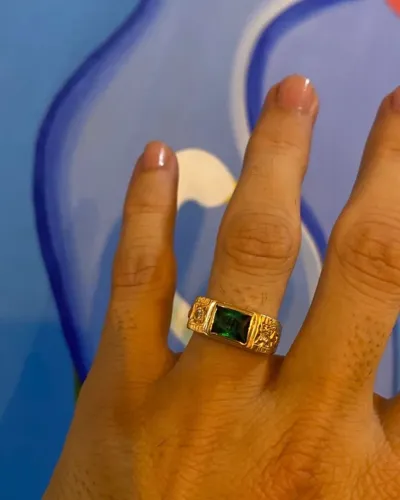 Anel de ouro masculino