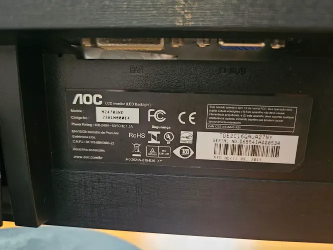 Monitor 24" Full HD
