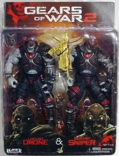 Gears of War neca locust drone & sniper 2 pack player select