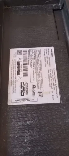 Tv Samsung retirada de peças tela preta