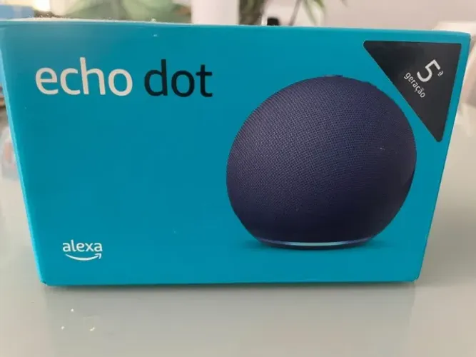 Amazon Echo Dot 5ª Geração (Cor Azul) - Excelente Estado / Na Caixa Original