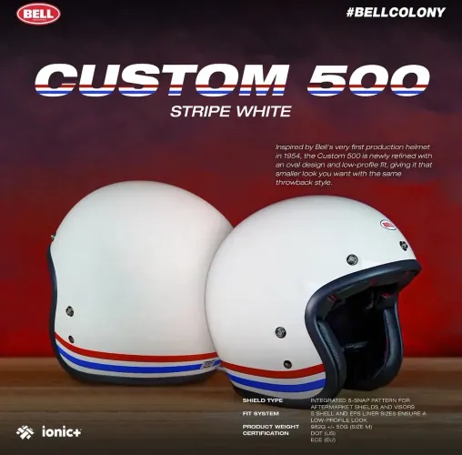 Capacete BELL 500 TAM 58