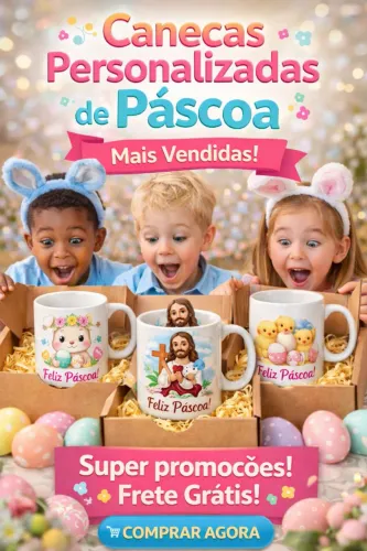 Surprenda nessa Pascoa!Canecas Personalizadas de Páscoa que encantam à primeira vista