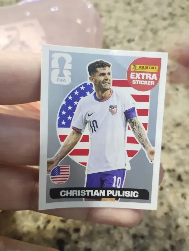 Novo<br>Figurinha Extra Legend Copa Do Mundo 2026 Original Panini Christian Pulisic Prata