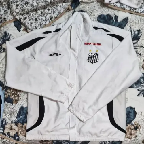 casaco original 2007 santos fc branca umbro tamanho gg 2008 semp toshiba