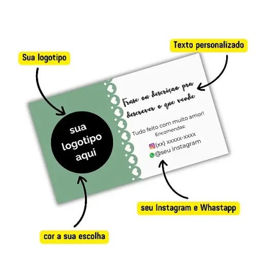 1000unidades cartão plástico brilho total frente 