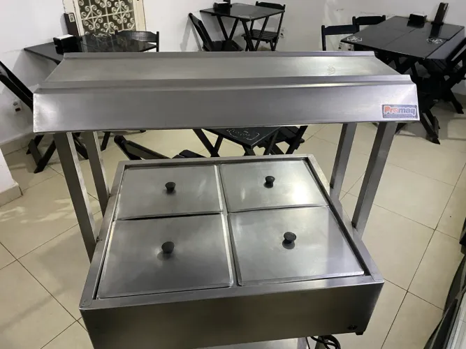 Buffet saladeira inox