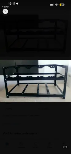 Estrutura Rig Metalictech para até 6 Gpus