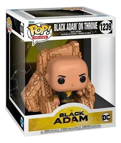Funko Pop! Deluxe: Dc Black Adam 1239 - Adão Negro No Trono