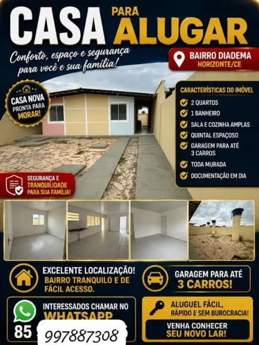 Casa para alugar no bairro Diadema em Horizonte 