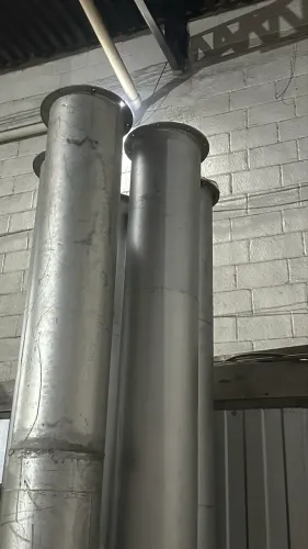 Tubulação de inox diâmetro 200mm
