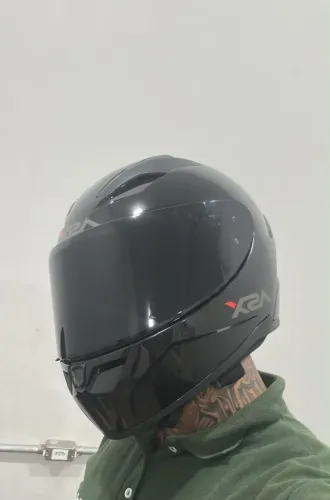 Capacete Moto Motoqueiro Asx City Preto viseira cristal + Viseira Fumê!