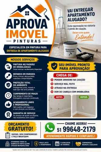 Pintura Residencial Rápida + Entrega Imóvel Sem Dor de Cabeça