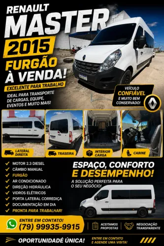 Renault Master 2.3 DCI Extra Furgão 16V Diesel 2015