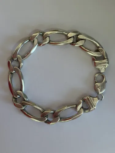 Pulseira Masculina Prata 925 Maciça 46,9g - 23 cm
