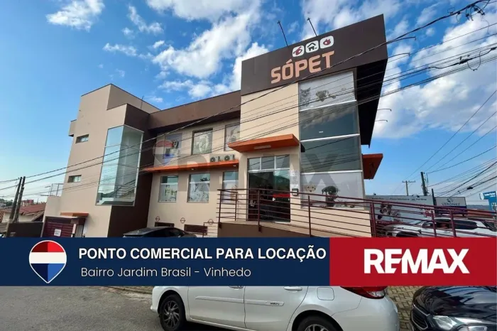 PONTO COMERCIAL TÉRREO COM ESTACIONAMENTO PARA LOCAÇÃO - AVENIDA BRASIL - VINHEDO - SP