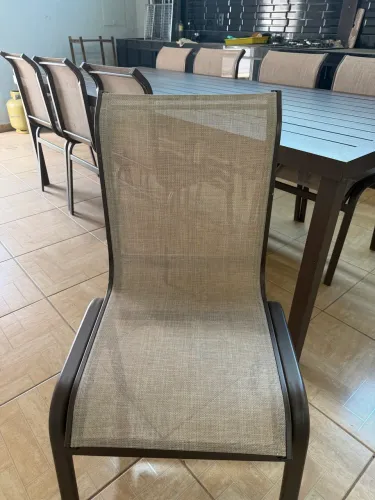 Mesa de área gourmet com 8 cadeiras 