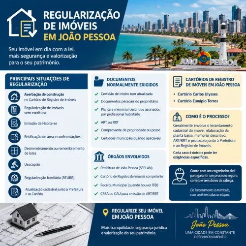 ? REGULARIZAÇÃO DE IMÓVEIS EM JOÃO PESSOA E REGIÃO