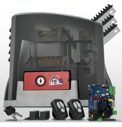 Kit Motor Portão Eletrônico Deslizante Garen KDZ TSI Pro 800kg Wifi Cremalheira