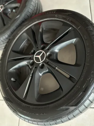 4 RODAS MERCEDES 17 5x112 + PNEUS 225/50R/17
