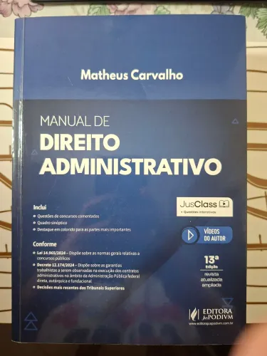 Manual de Direito Administrativo - Matheus Carvalho, 13ed