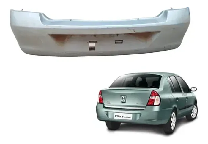 Parachoque Traseiro Clio Sedan 2006 2007 2008 2009