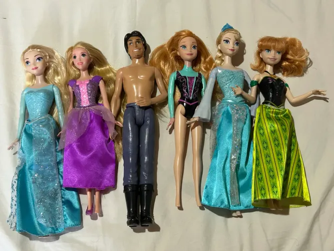 Princesas da Disney: Rapunzel, José Bezerra, Anna e Elsa